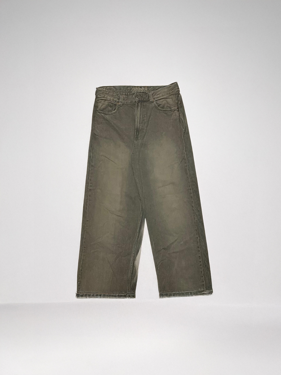 BERSHKA WASHED GRAY BAGGY JEAN [T.42 AR] - Image 1